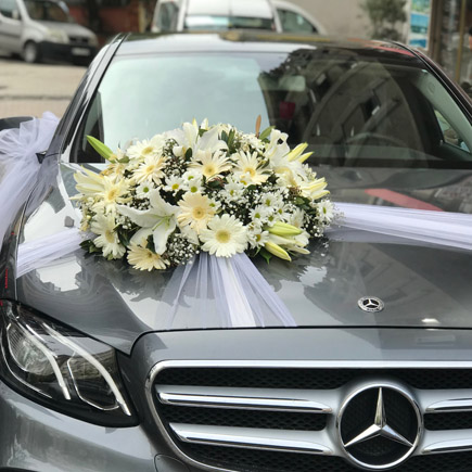 Lilyumlu Gelin Arabası Süslemesi
